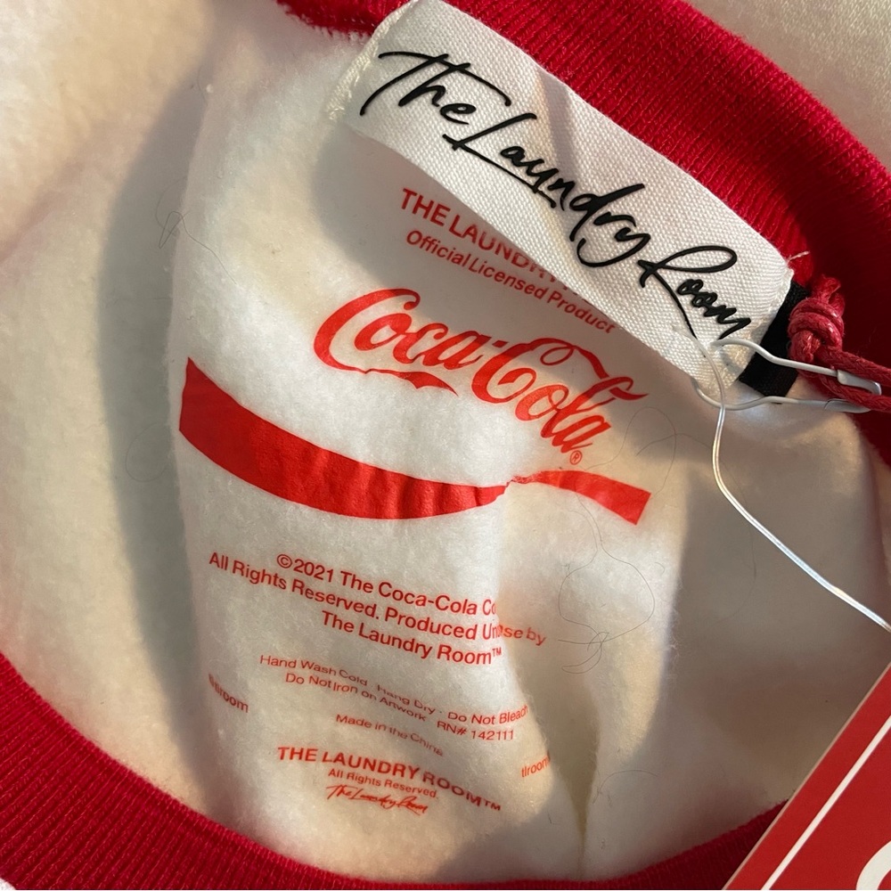 Revolve Laundry Room sweatshirt top crew Coca Cola Coke American ski team small - Picture 10 of 12
